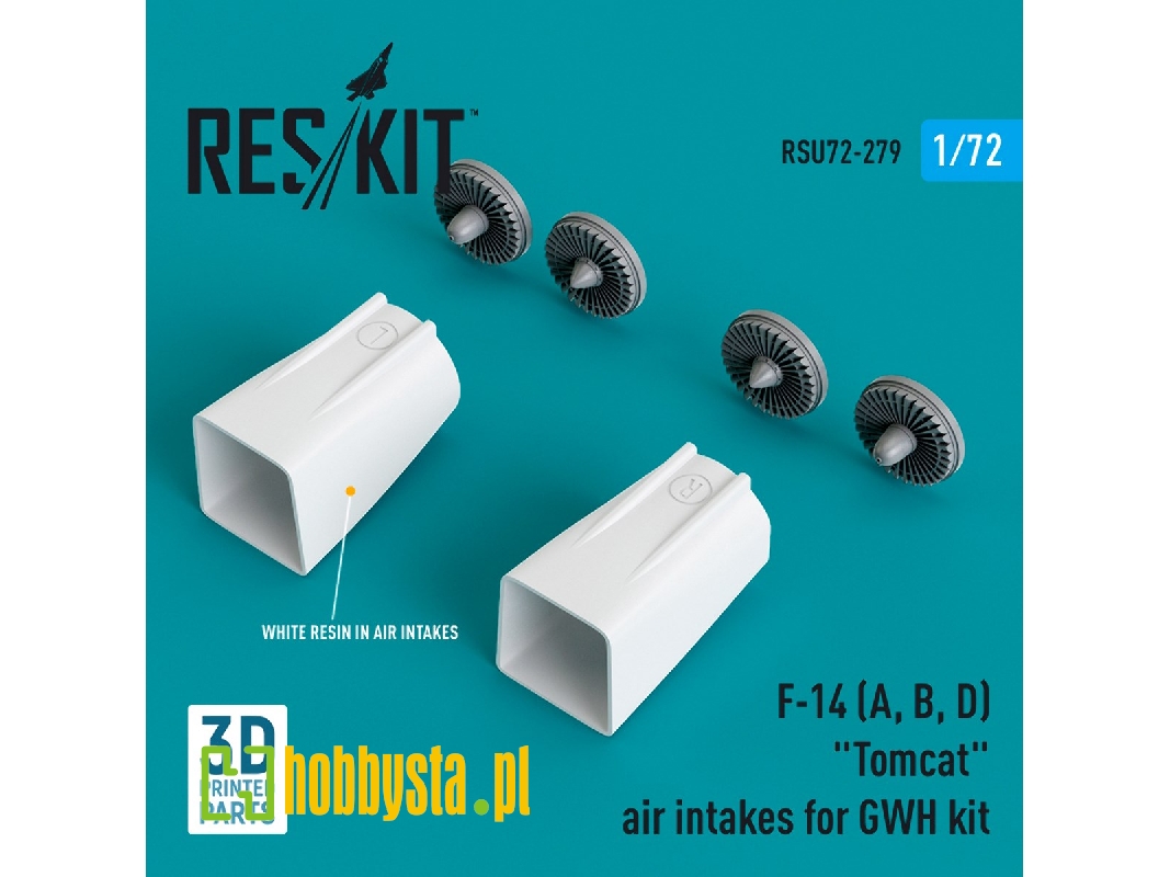 F-14 (A, B, D) 'tomcat' Air Intakes For Gwh Kit (3d Printed) - zdjęcie 1 F-14 (A, B, D) 'tomcat' Air Intakes For Gwh Kit (3d Printed) - zdjęcie 1