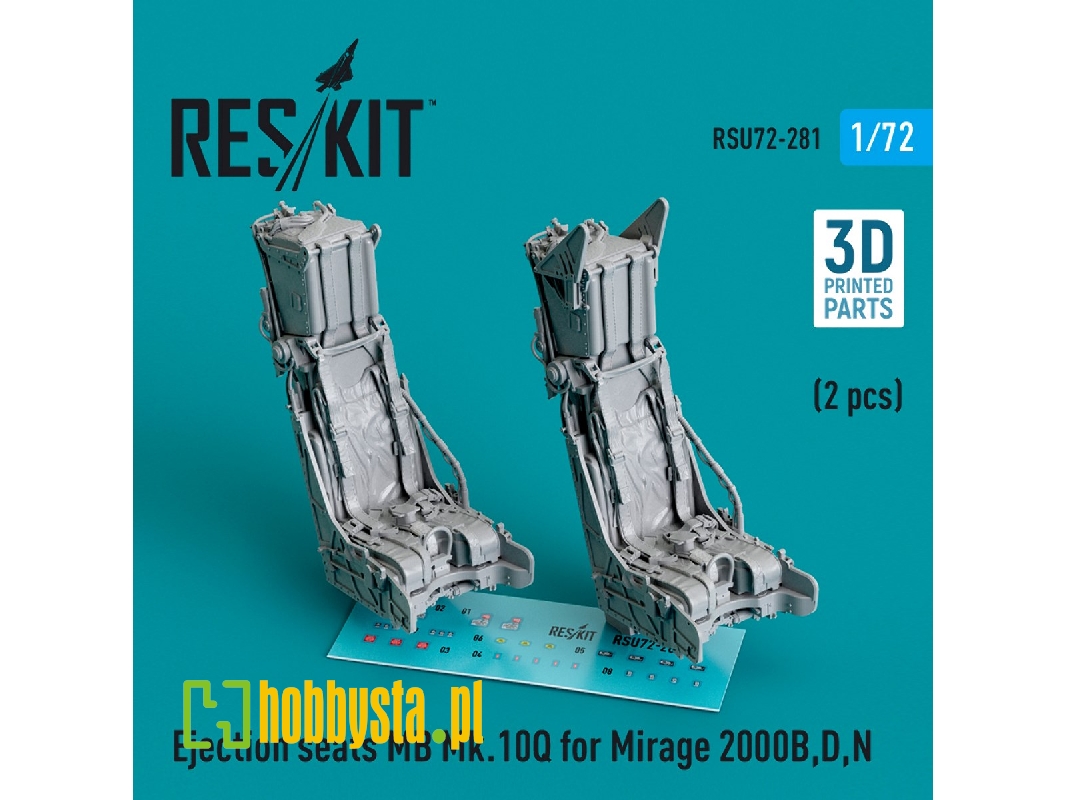 Ejection Seats Mb Mk.10q For Mirage 2000 B,d,n (2pcs) (3d Printed) - zdjęcie 1 Ejection Seats Mb Mk.10q For Mirage 2000 B,d,n (2pcs) (3d Printed) - zdjęcie 1