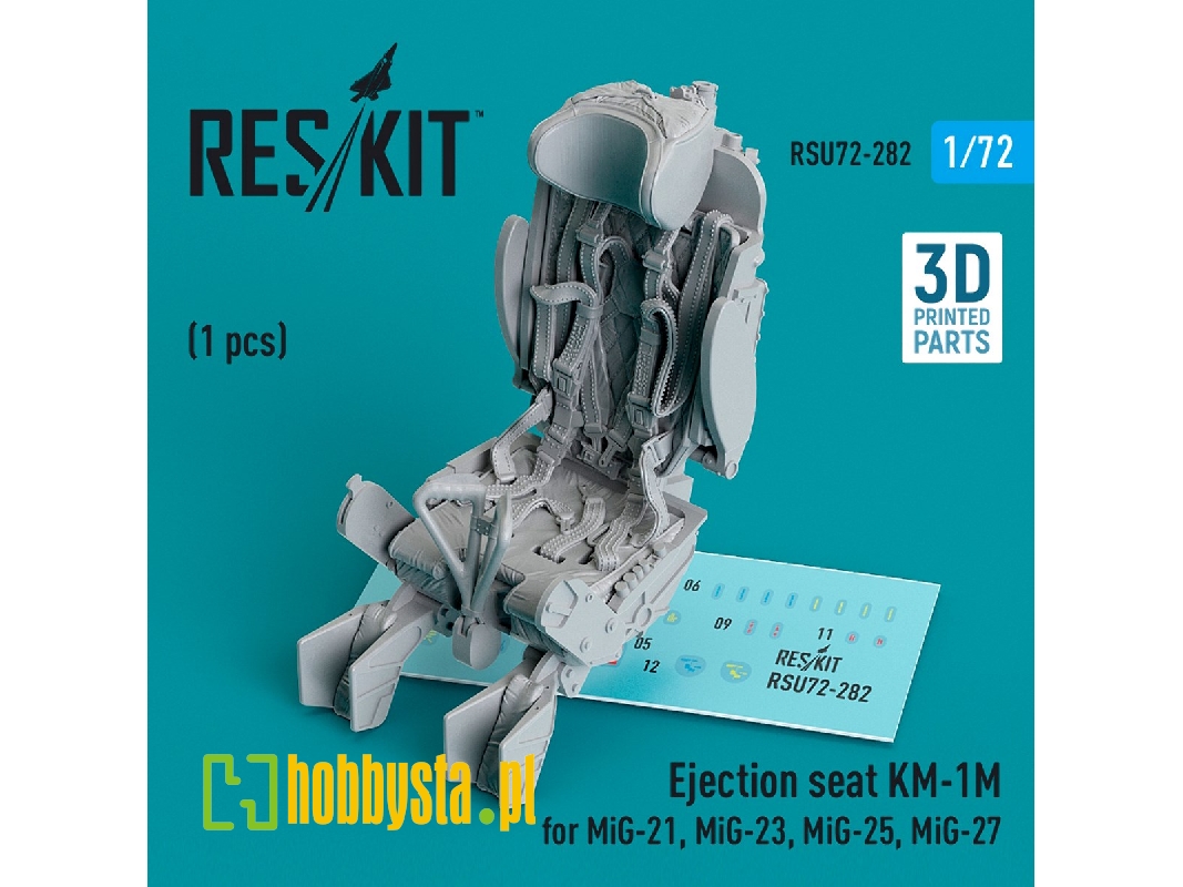 Ejection Seat Km-1m For Mig-21, Mig-23, Mig-25, Mig-27 (1pc) (3d Printed) - zdjęcie 1 Ejection Seat Km-1m For Mig-21, Mig-23, Mig-25, Mig-27 (1pc) (3d Printed) - zdjęcie 1