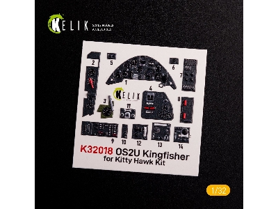 Os2u Kingfisher - Interior 3d Decal For Kitty Hawk/Zimi Models Kit - zdjęcie 5