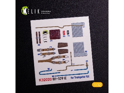 Bf-109 E - Interior 3d Decal With 3d Printed Parts For Trumpeter Kit - zdjęcie 2