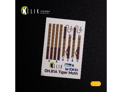 Dh.81a Tiger Moth - Interior 3d Decal For Icm Kit - zdjęcie 2
