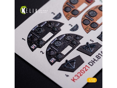 Dh.81a Tiger Moth - Interior 3d Decal For Icm Kit - zdjęcie 5