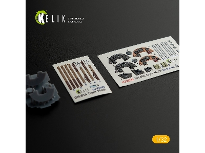 Dh.81a Tiger Moth - Interior 3d Decal With 3d Printed Parts For Icm Kit - zdjęcie 1
