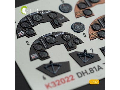 Dh.81a Tiger Moth - Interior 3d Decal With 3d Printed Parts For Icm Kit - zdjęcie 3