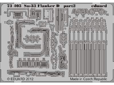  Su-33 Flanker D S. A. 1/72 - Hasegawa - blaszki - zdjęcie 4