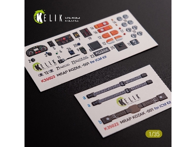 Kozak-001 Ukrainian Mrap 3d Decals For Icm Kit - zdjęcie 1