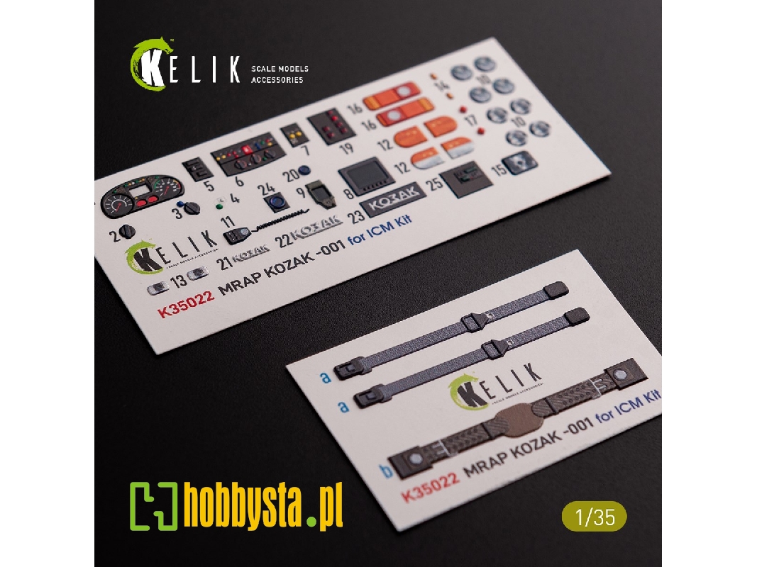 Kozak-001 Ukrainian Mrap 3d Decals For Icm Kit - zdjęcie 1