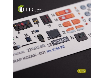 Kozak-001 Ukrainian Mrap 3d Decals For Icm Kit - zdjęcie 4