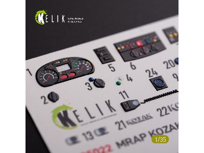 Kozak-001 Ukrainian Mrap 3d Decals For Icm Kit - zdjęcie 5