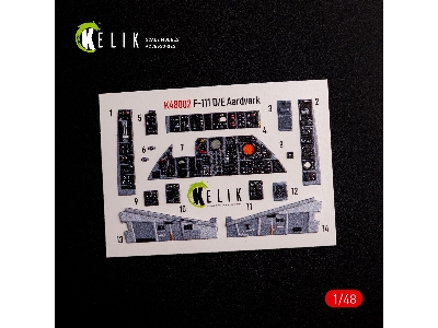 F-111 D/E Aardvark Interior 3d Decals For Hobbyboss Kit - zdjęcie 4