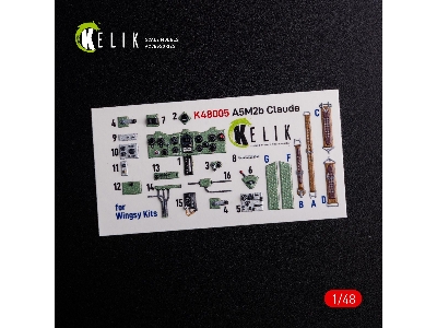 A5m2b Claude Interior 3d Decals For Wingsykits Kit - zdjęcie 2