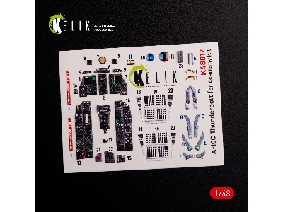 A-10c 'thunderbolt' Interior 3d Decals For Academy Kit - zdjęcie 2