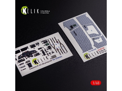 O-2a Skymaster Interior 3d Decals 'grey Decoration Type' For Icm Kit - zdjęcie 1