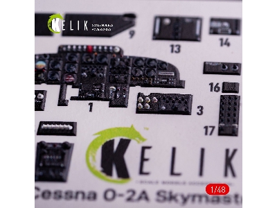 O-2a Skymaster Interior 3d Decals 'green Decoration Type' For Icm Kit - zdjęcie 5