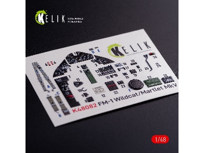 Fm-1 Wildcat/Martlet Mk.V Interior 3d Decals For Tamiya Kit - zdjęcie 1