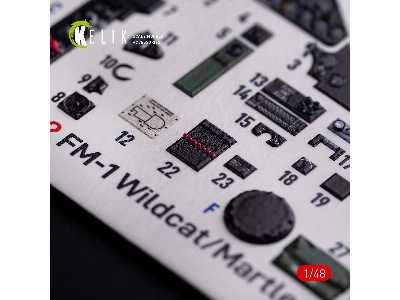 Fm-1 Wildcat/Martlet Mk.V Interior 3d Decals For Tamiya Kit - zdjęcie 6