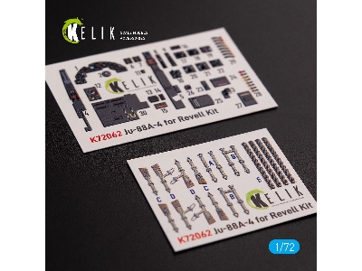 Junkers Ju 88 A-4 Interior 3d Decals For Revell Kit - zdjęcie 1