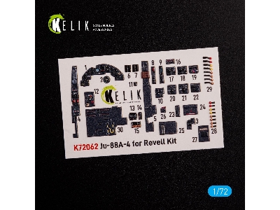 Junkers Ju 88 A-4 Interior 3d Decals For Revell Kit - zdjęcie 5