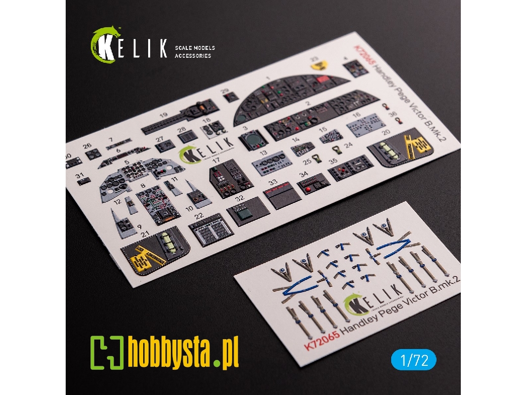 Handley Page Victor B Mk2 Interior 3d Decals For Airfix Kit - zdjęcie 1