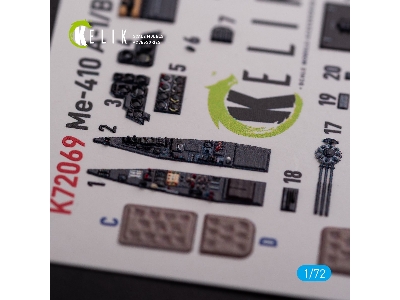 Messerschmitt Me410a-1 Interior 3d Decals For Airfix Kit - zdjęcie 7