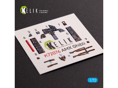 Amx Ghibli Interior 3d Decals For Italeri Kit - zdjęcie 1