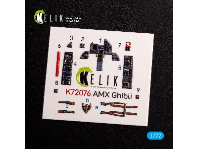 Amx Ghibli Interior 3d Decals For Italeri Kit - zdjęcie 2