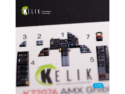 Amx Ghibli Interior 3d Decals For Italeri Kit - zdjęcie 5