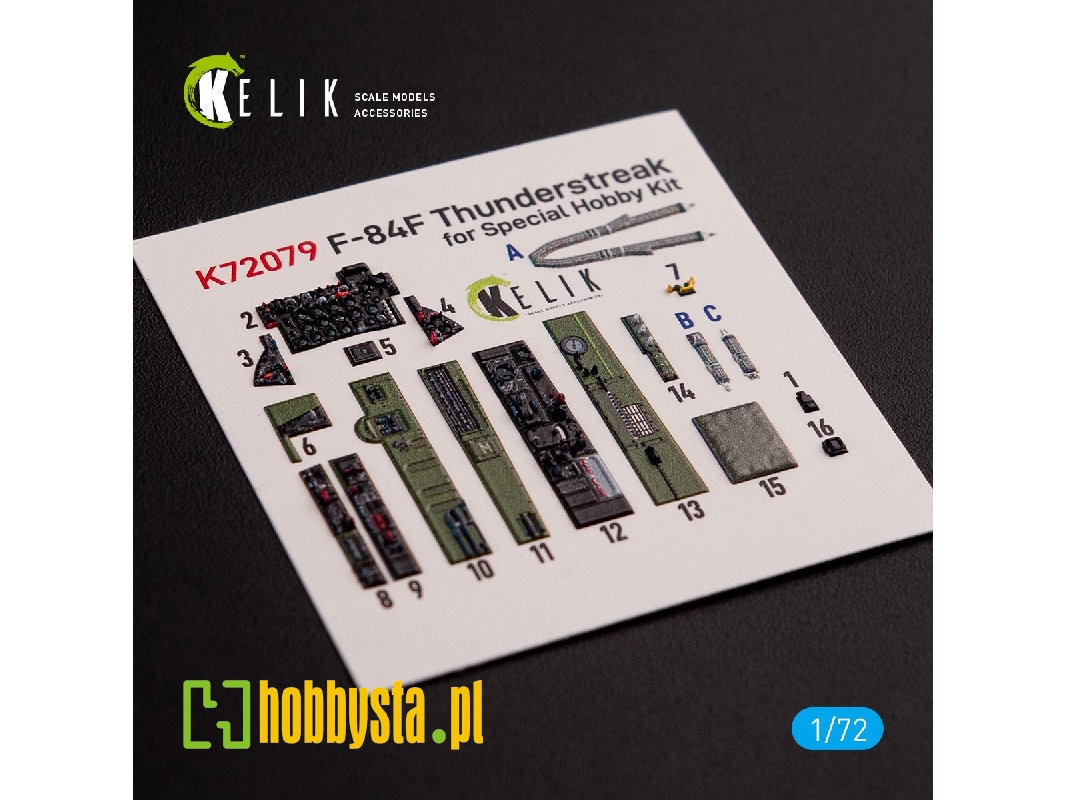F-84f Thunderstreak Interior 3d Decals For Special Hobby Kit - zdjęcie 1