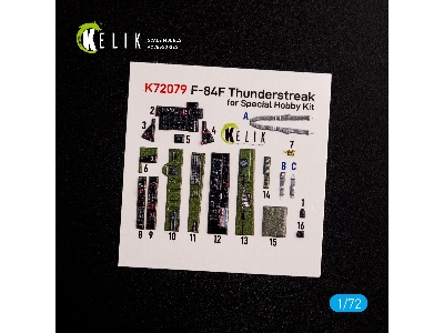 F-84f Thunderstreak Interior 3d Decals For Special Hobby Kit - zdjęcie 2