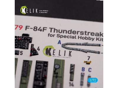F-84f Thunderstreak Interior 3d Decals For Special Hobby Kit - zdjęcie 8