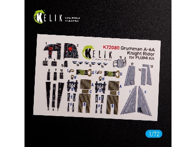 Grumman A-6a Knight Rider Interior 3d Decals For Fujimi Kit - zdjęcie 2