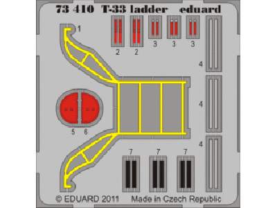  T-33 ladder 1/72 - Platz - blaszki - zdjęcie 1