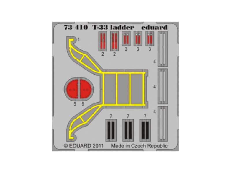  T-33 ladder 1/72 - Platz - blaszki - zdjęcie 1