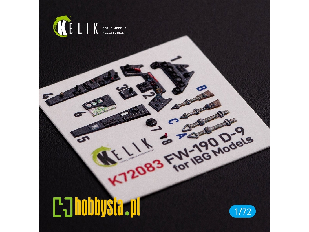 Fw 190 D-9 Interior 3d Decals For Ibg Models Kit - zdjęcie 1 Fw 190 D-9 Interior 3d Decals For Ibg Models Kit - zdjęcie 1