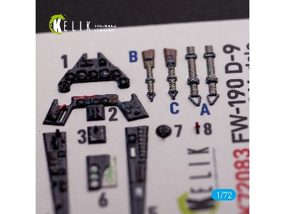 Fw 190 D-9 Interior 3d Decals For Ibg Models Kit - zdjęcie 3