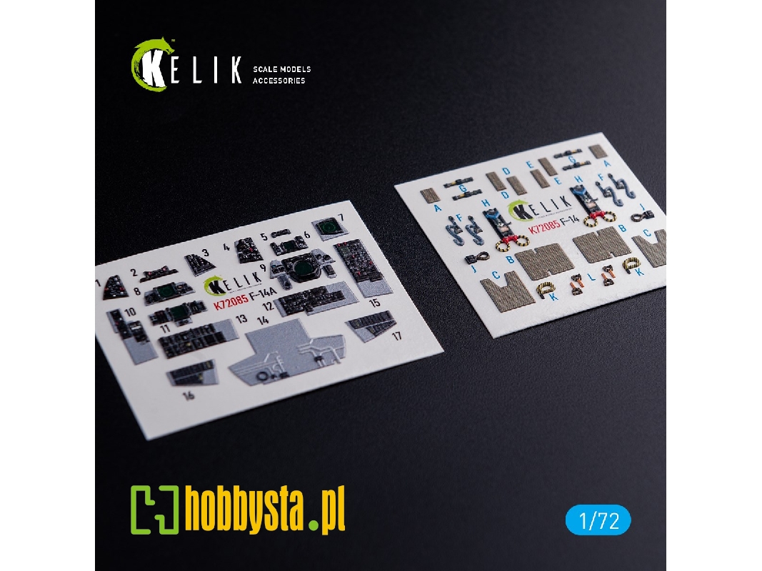 F-14a Tomcat Interior 3d Decals For Hasegawa Kit - zdjęcie 1 F-14a Tomcat Interior 3d Decals For Hasegawa Kit - zdjęcie 1