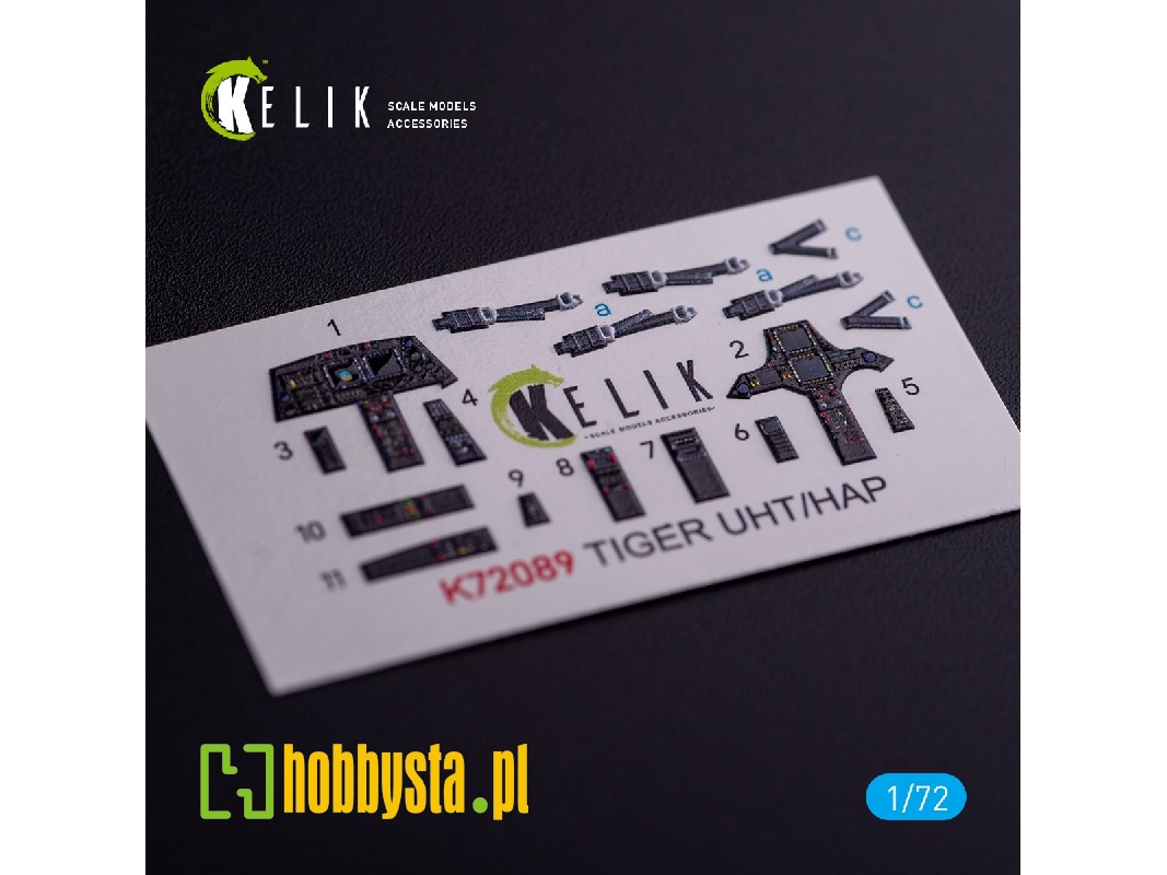 Eurocopter Tiger Uht/Hap Interior 3d Decals For Revell Kit - zdjęcie 1