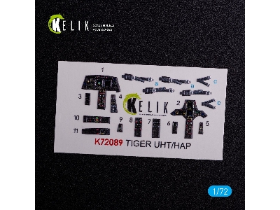 Eurocopter Tiger Uht/Hap Interior 3d Decals For Revell Kit - zdjęcie 2
