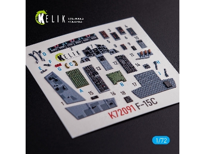 F-15c Interior 3d Decals For Finemolds Kit - zdjęcie 1