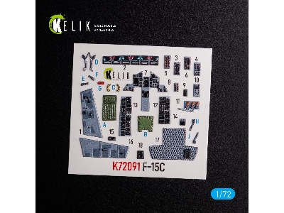F-15c Interior 3d Decals For Finemolds Kit - zdjęcie 2