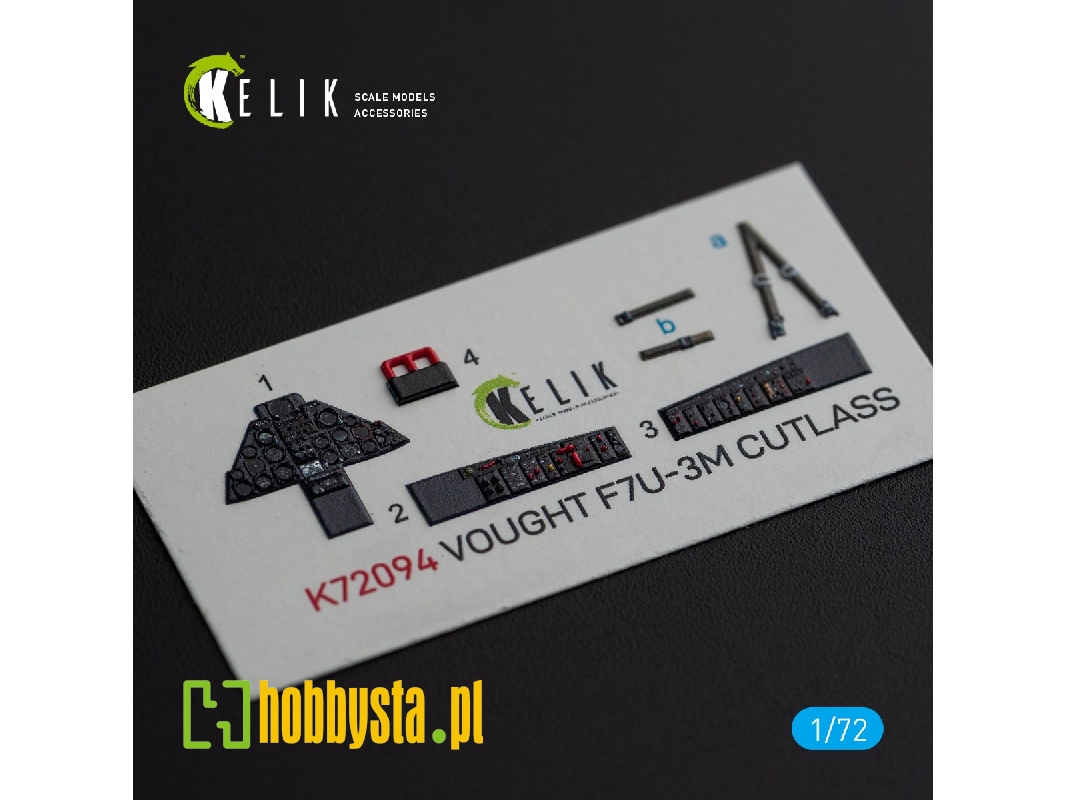 Vought F7u-3m Cutlass Interior 3d Decals For Fujimi Kit - zdjęcie 1 Vought F7u-3m Cutlass Interior 3d Decals For Fujimi Kit - zdjęcie 1