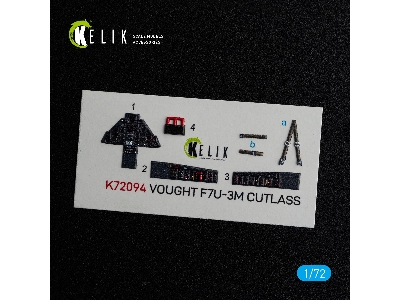 Vought F7u-3m Cutlass Interior 3d Decals For Fujimi Kit - zdjęcie 2