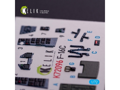 F-16c Interior 3d Decals For Hasegawa Kit - zdjęcie 3