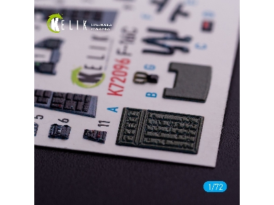 F-16c Interior 3d Decals For Hasegawa Kit - zdjęcie 5
