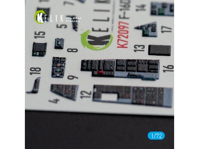F-16d Interior 3d Decals For Revell Kit - zdjęcie 5