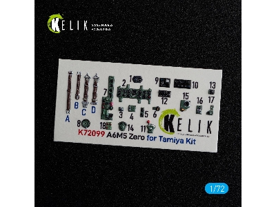 A6m5 Zero - Interior 3d Decals For Tamiya Kit - zdjęcie 2