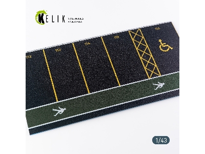 Supermarket Parking Type 1 Base - Acrylic 3mm (180mm X 357mm) (210g) - zdjęcie 1