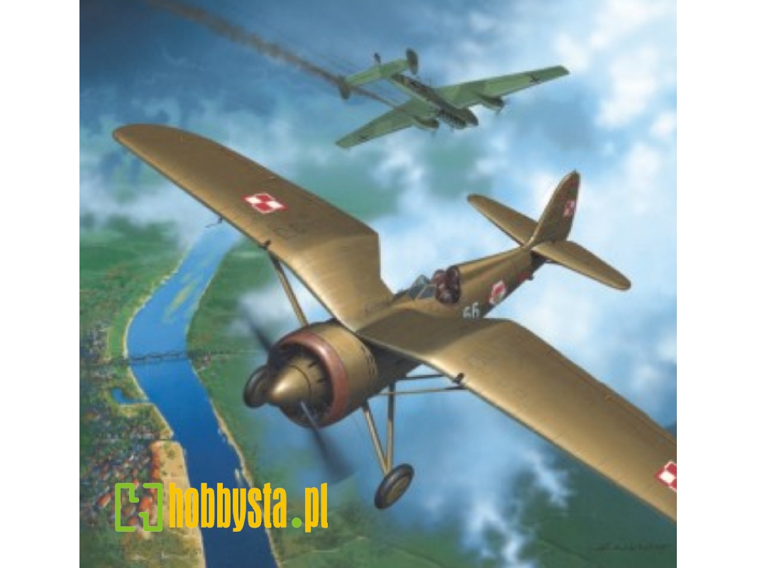 Pzl P.11c - Polski Myśliwiec (Model Z Wręgami Wyciętymi Laserem) - zdjęcie 1 Pzl P.11c - Polski Myśliwiec (Model Z Wręgami Wyciętymi Laserem) - zdjęcie 1