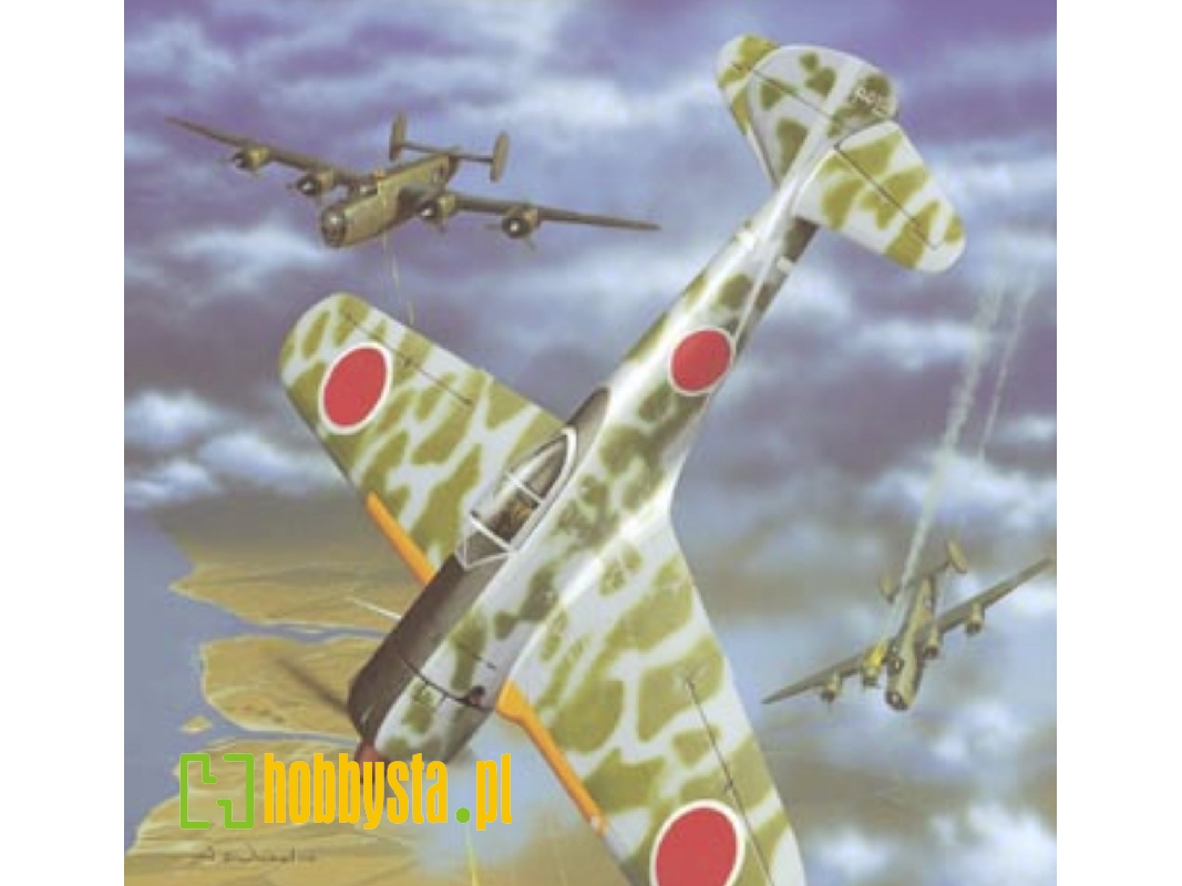 Nakajima Ki-43-ii Hayabusa - Japoński Myśliwiec (Model Z Wręgami Wyciętymi Laserem) (Matte Paper) - zdjęcie 1